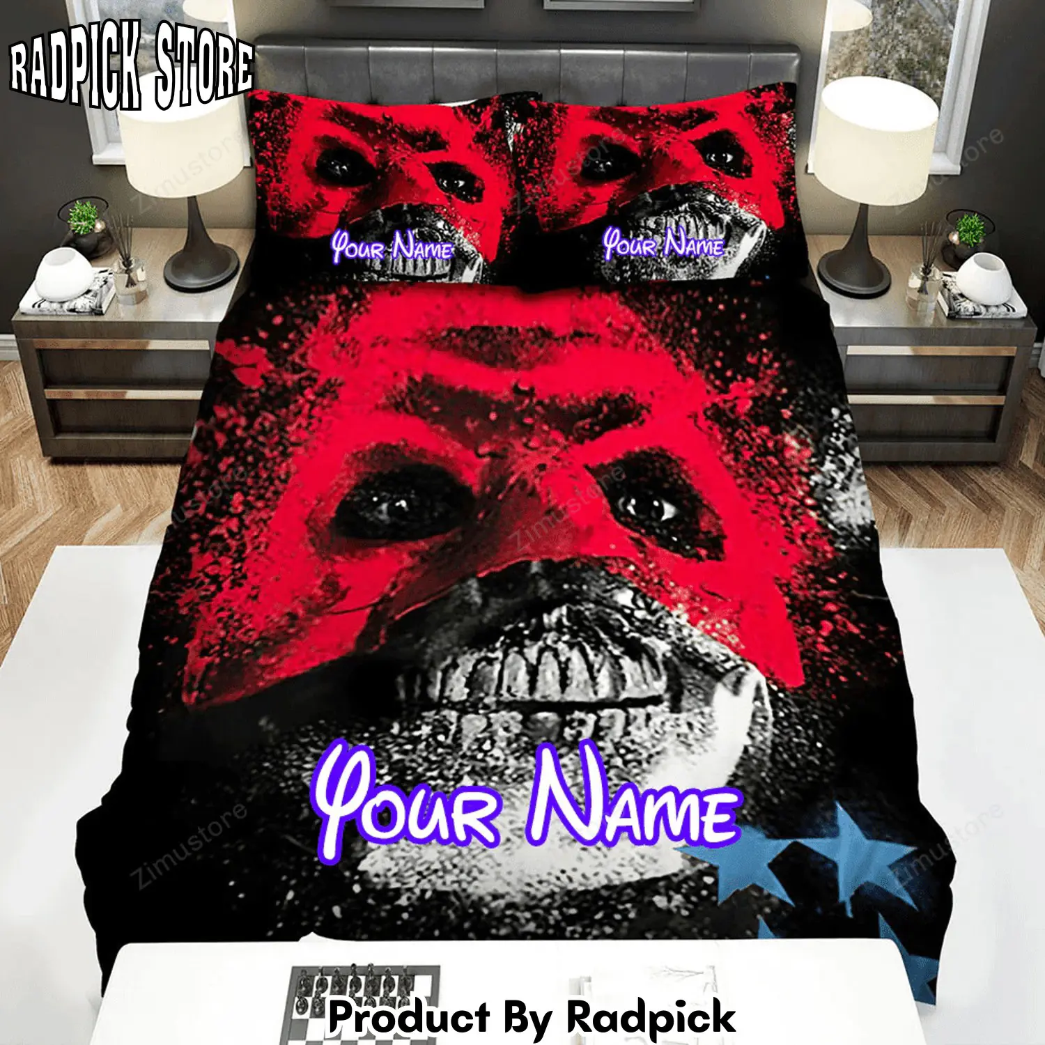 Radpick the purge skull bed sheets spread comforter duvet cover personalized name bedding sets rp327992